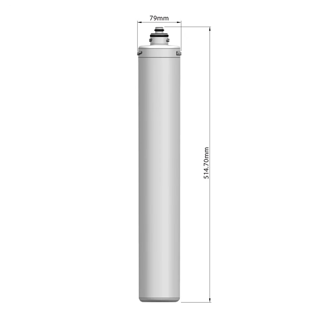 Everpure-compatible OEM water filter cartridge — bayonet quick-change design for commercial kitchens